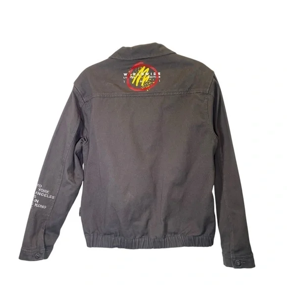 TRADEMARK BROOKLYN Cloth Co Jacket Mens S Gray worldwide tour limited edition - Picture 6 of 11